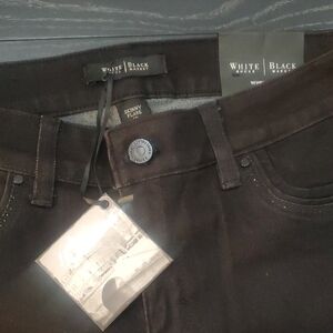 White House Black Market Skinny Flare Fit Black Jeans